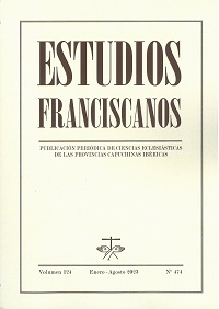 Estudios franciscanos v. 124, n. 474 (enero-agosto 2023)